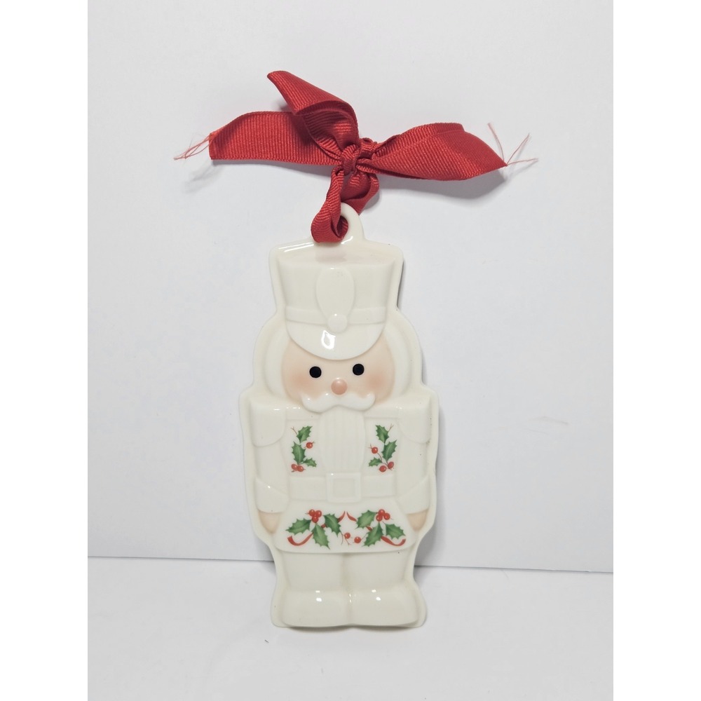 Lenox Holiday Nutcracker Porcelain Cookie Press Ornament Sugar Cookie Mold